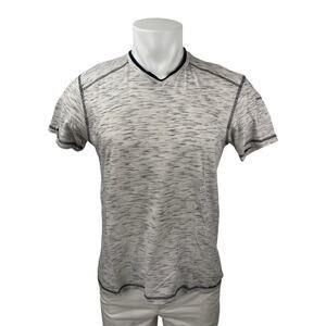 Modern Culture Men's Gray Heather Short Sleeve Basic V Neck T Shirt Tee Top Sz M